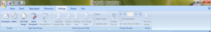 Ms Word Ribbon