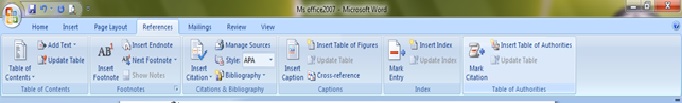 Ms Word Ribbon