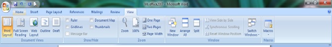 Ms Word Ribbon