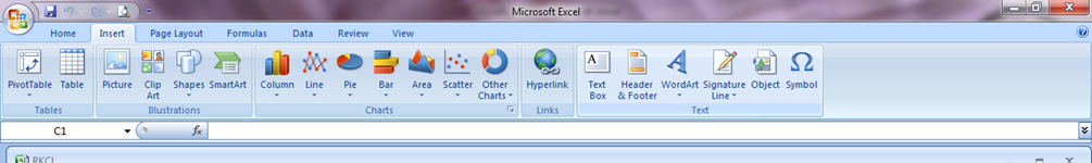 Ms Excel Ribbon