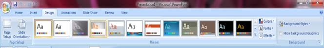 Ms-Power Point Ribbon