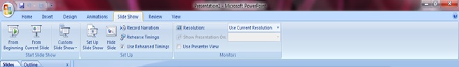 Ms-Power Point Ribbon