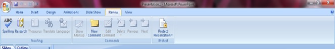 Ms-Power Point Ribbon